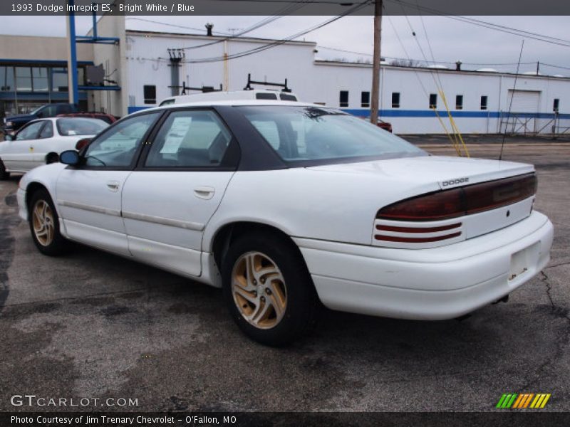 Bright White / Blue 1993 Dodge Intrepid ES