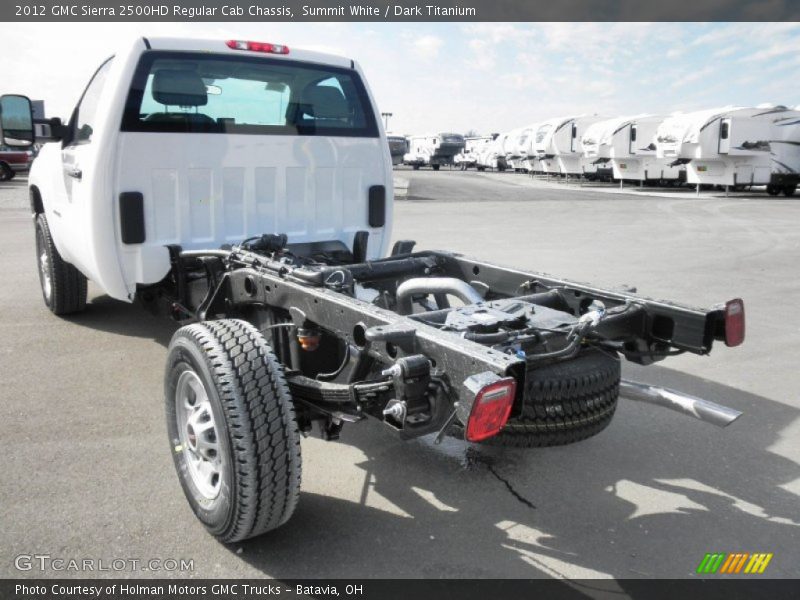 Summit White / Dark Titanium 2012 GMC Sierra 2500HD Regular Cab Chassis