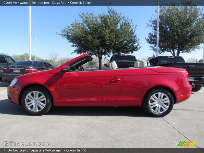 Salsa Red / Cornsilk Beige 2009 Volkswagen Eos Komfort