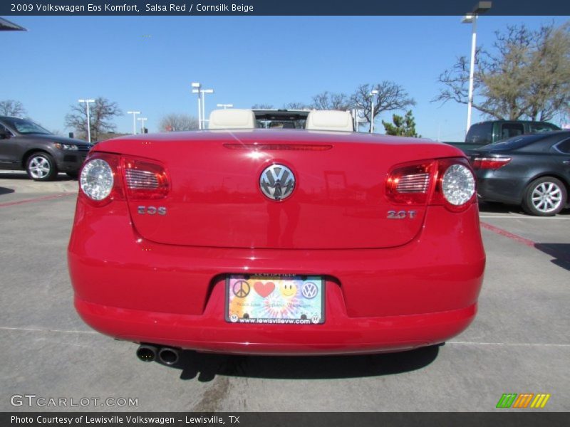 Salsa Red / Cornsilk Beige 2009 Volkswagen Eos Komfort