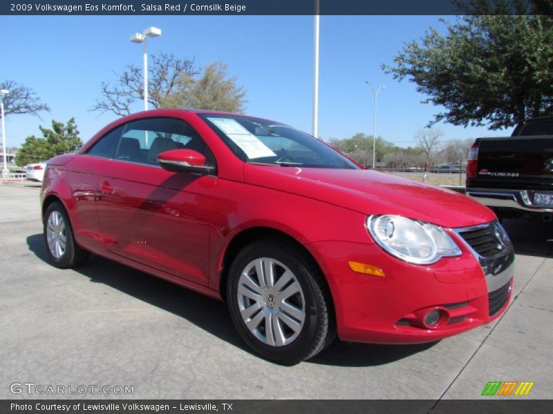 Salsa Red / Cornsilk Beige 2009 Volkswagen Eos Komfort