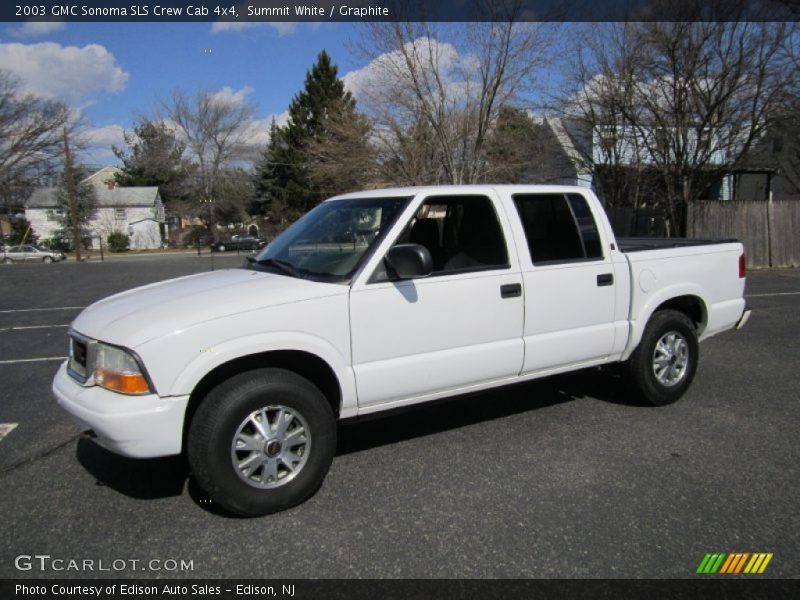 Summit White / Graphite 2003 GMC Sonoma SLS Crew Cab 4x4