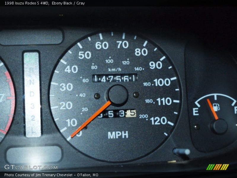 Ebony Black / Gray 1998 Isuzu Rodeo S 4WD