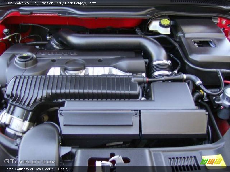 Passion Red / Dark Beige/Quartz 2005 Volvo V50 T5
