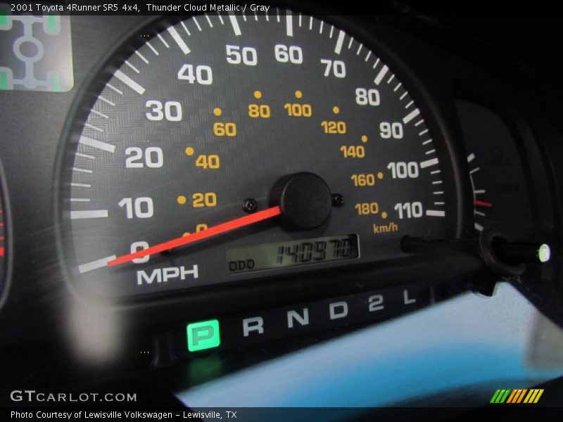 Thunder Cloud Metallic / Gray 2001 Toyota 4Runner SR5 4x4