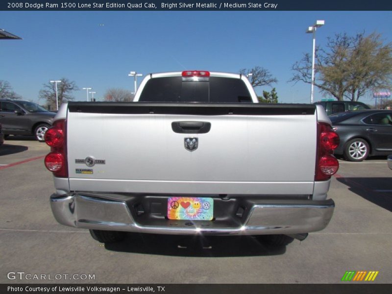 Bright Silver Metallic / Medium Slate Gray 2008 Dodge Ram 1500 Lone Star Edition Quad Cab