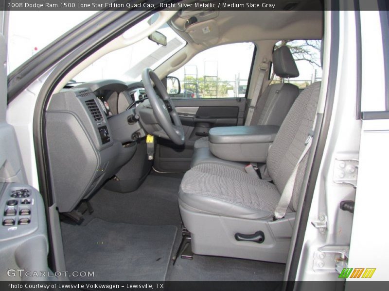 Bright Silver Metallic / Medium Slate Gray 2008 Dodge Ram 1500 Lone Star Edition Quad Cab