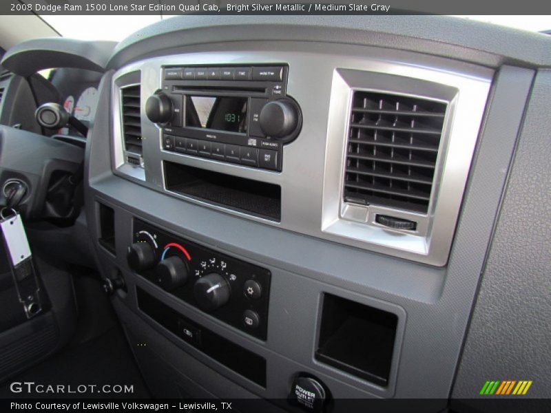 Bright Silver Metallic / Medium Slate Gray 2008 Dodge Ram 1500 Lone Star Edition Quad Cab