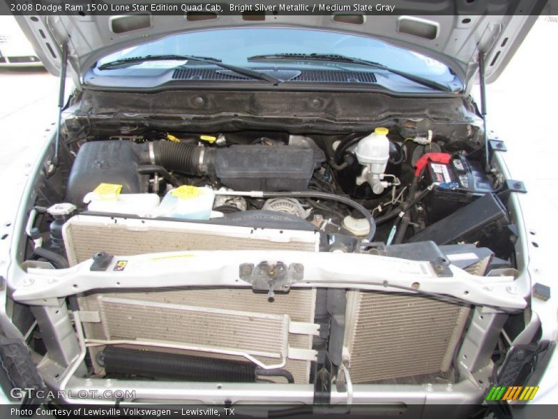 Bright Silver Metallic / Medium Slate Gray 2008 Dodge Ram 1500 Lone Star Edition Quad Cab