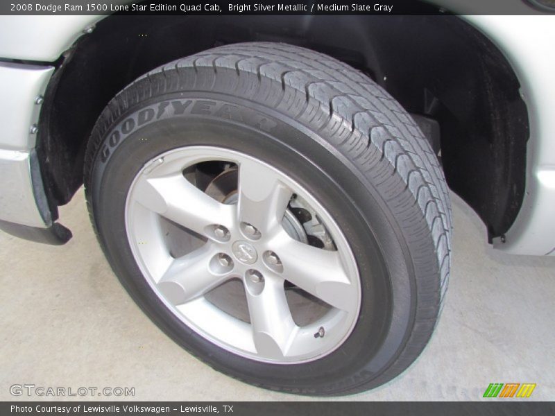 Bright Silver Metallic / Medium Slate Gray 2008 Dodge Ram 1500 Lone Star Edition Quad Cab