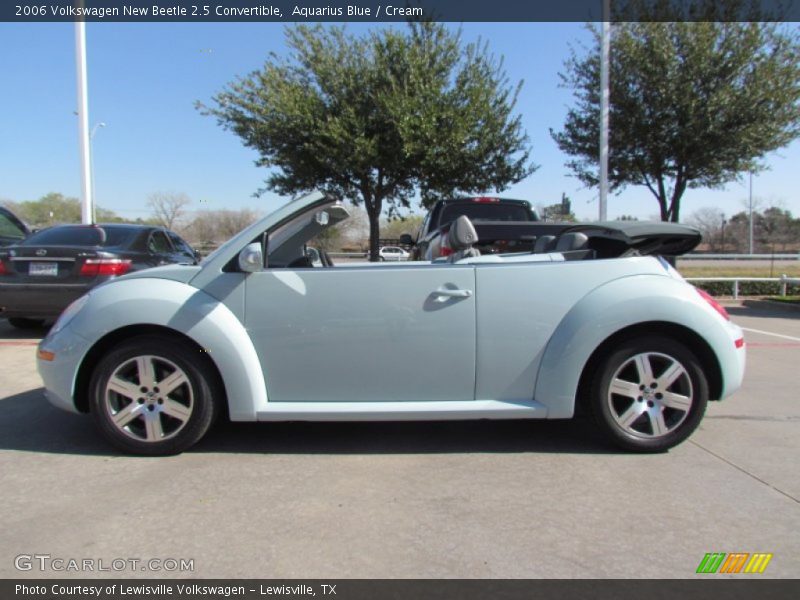 Aquarius Blue / Cream 2006 Volkswagen New Beetle 2.5 Convertible
