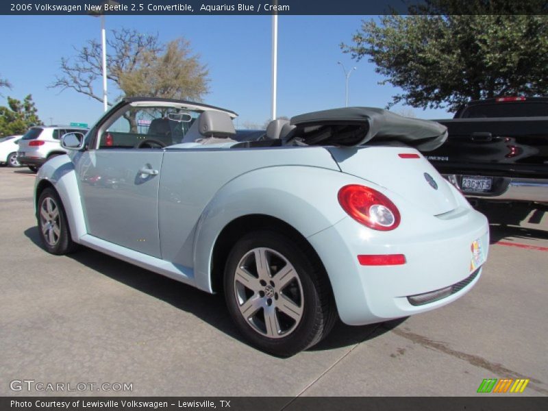 Aquarius Blue / Cream 2006 Volkswagen New Beetle 2.5 Convertible
