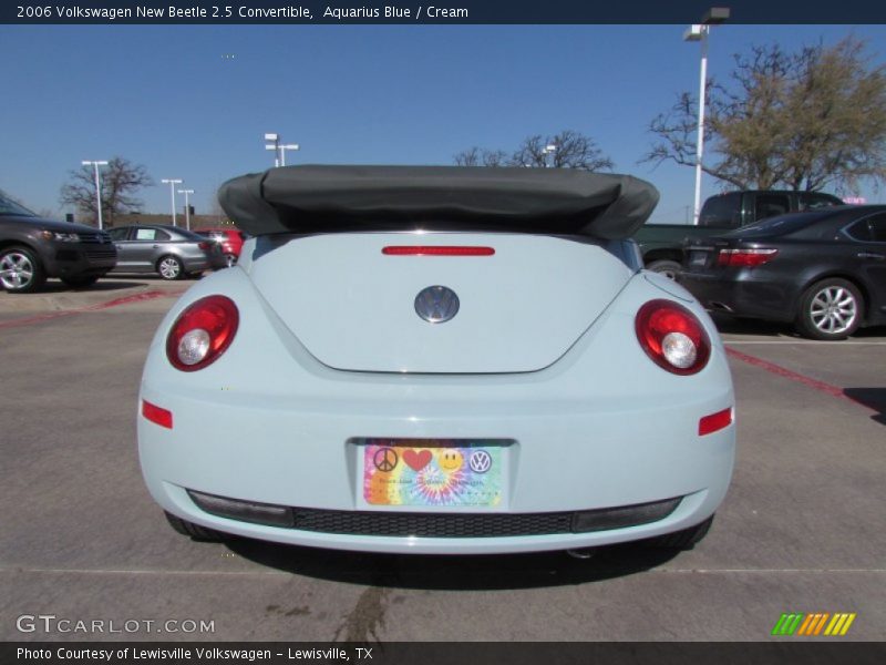 Aquarius Blue / Cream 2006 Volkswagen New Beetle 2.5 Convertible