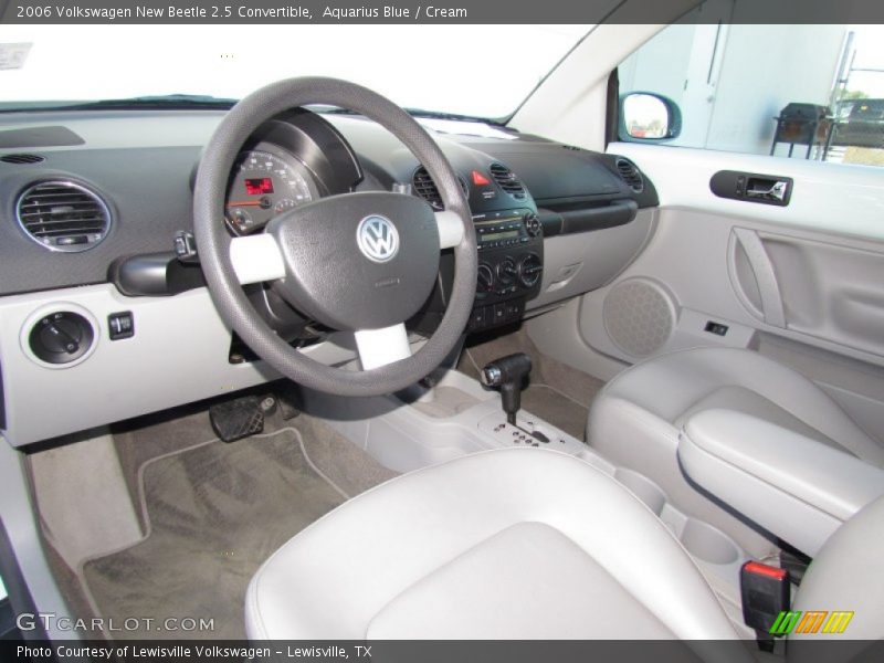 Aquarius Blue / Cream 2006 Volkswagen New Beetle 2.5 Convertible