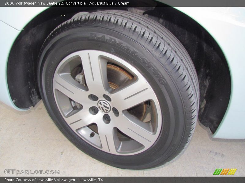 Aquarius Blue / Cream 2006 Volkswagen New Beetle 2.5 Convertible