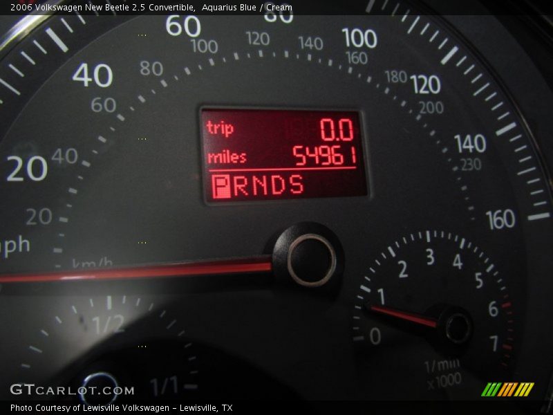 Aquarius Blue / Cream 2006 Volkswagen New Beetle 2.5 Convertible