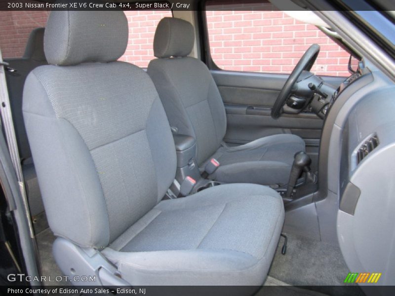  2003 Frontier XE V6 Crew Cab 4x4 Gray Interior