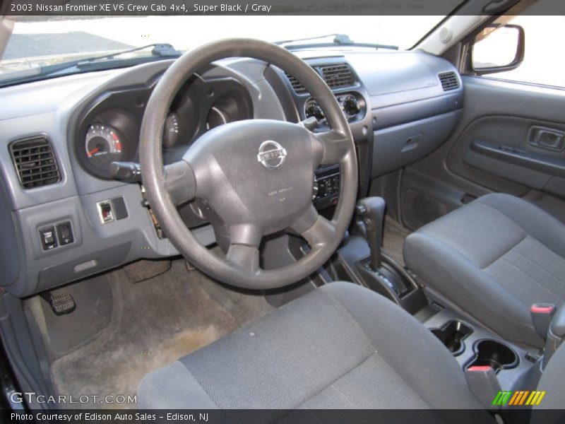  2003 Frontier XE V6 Crew Cab 4x4 Gray Interior