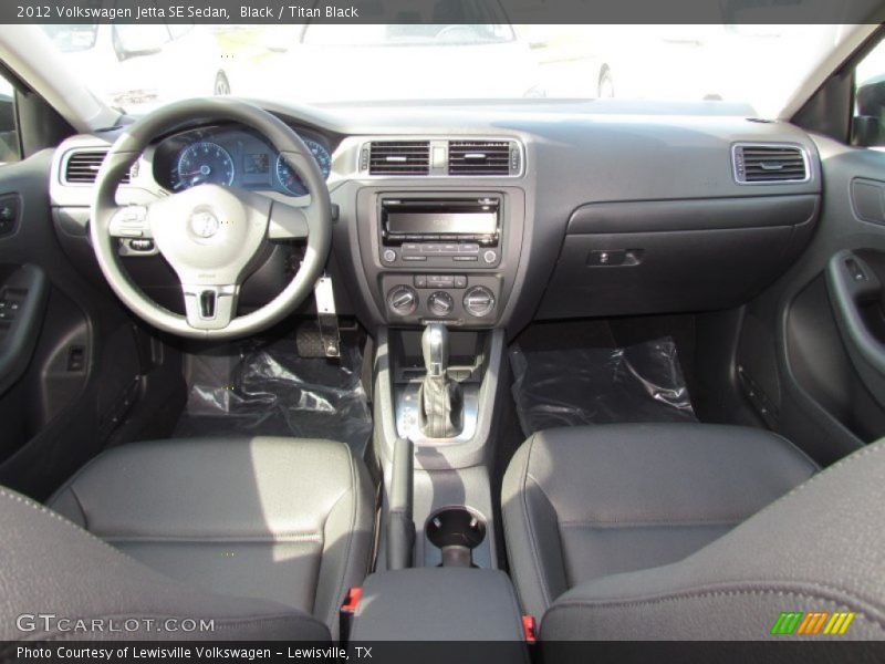 Black / Titan Black 2012 Volkswagen Jetta SE Sedan
