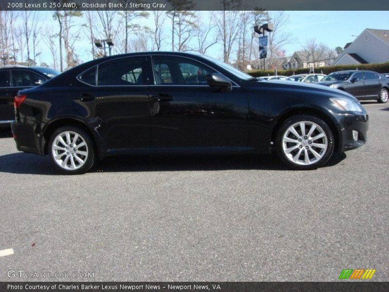 Obsidian Black / Sterling Gray 2008 Lexus IS 250 AWD