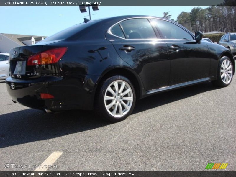 Obsidian Black / Sterling Gray 2008 Lexus IS 250 AWD