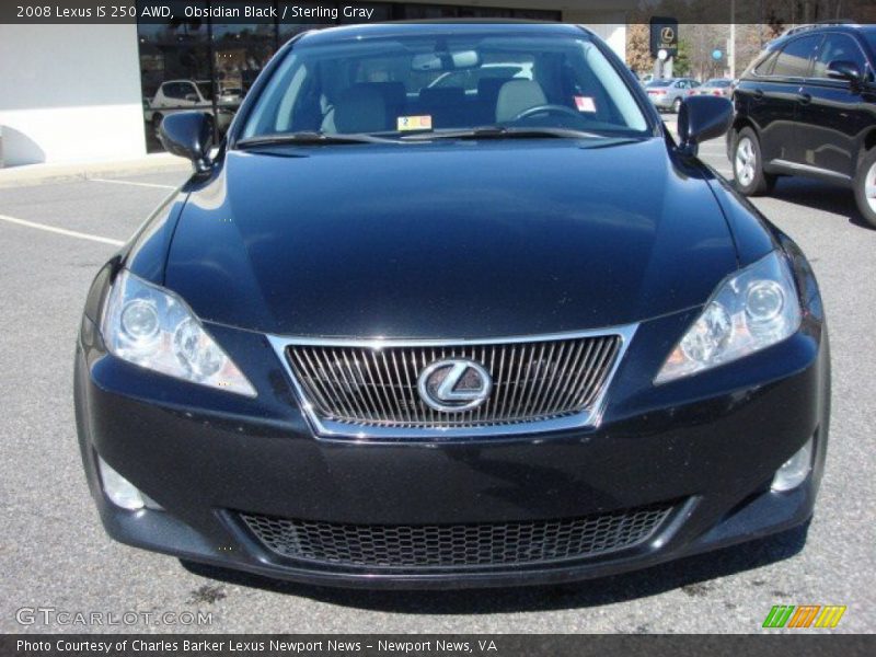 Obsidian Black / Sterling Gray 2008 Lexus IS 250 AWD