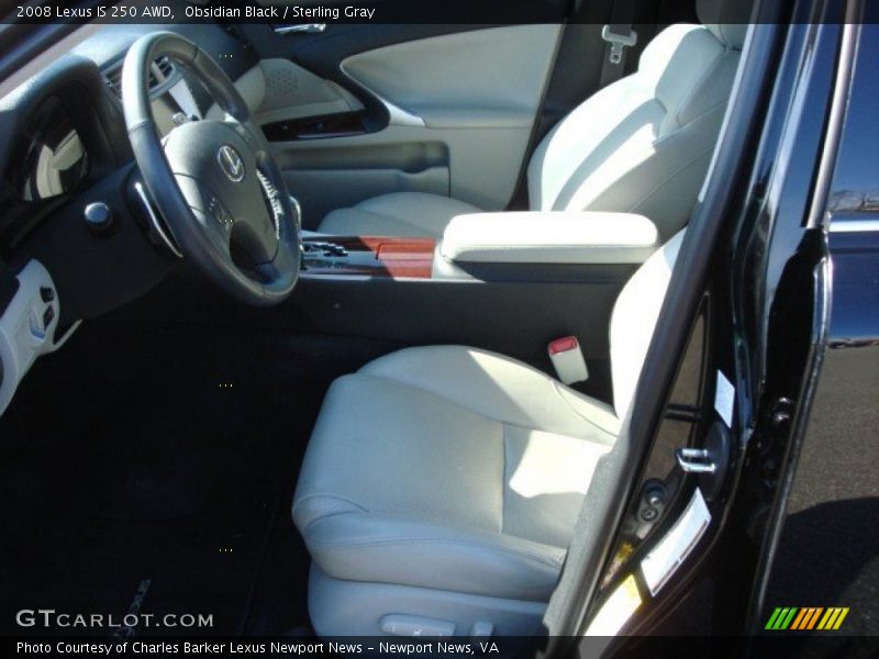 Obsidian Black / Sterling Gray 2008 Lexus IS 250 AWD