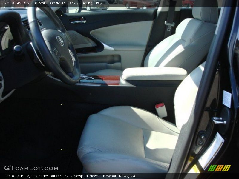 Obsidian Black / Sterling Gray 2008 Lexus IS 250 AWD