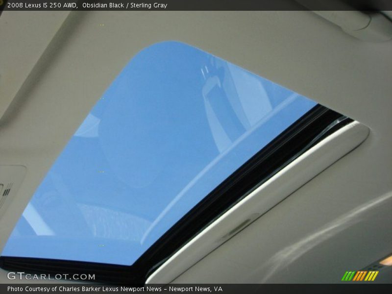 Obsidian Black / Sterling Gray 2008 Lexus IS 250 AWD