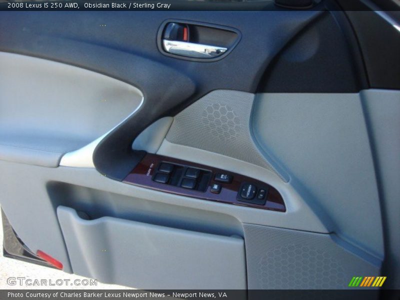 Obsidian Black / Sterling Gray 2008 Lexus IS 250 AWD