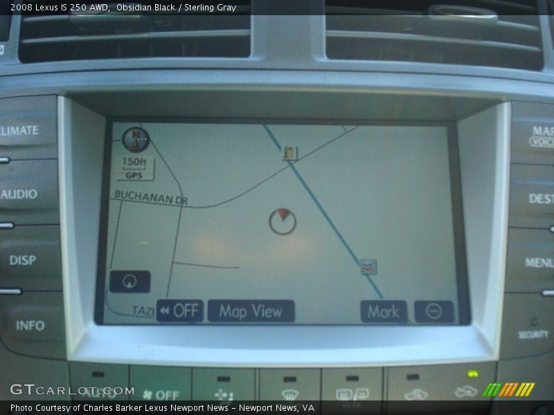 Obsidian Black / Sterling Gray 2008 Lexus IS 250 AWD