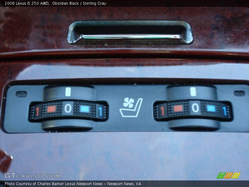 Obsidian Black / Sterling Gray 2008 Lexus IS 250 AWD