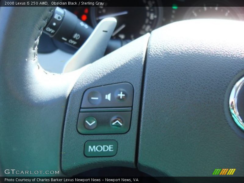 Obsidian Black / Sterling Gray 2008 Lexus IS 250 AWD