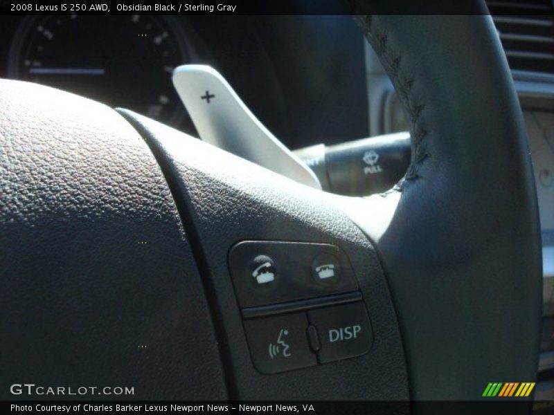 Obsidian Black / Sterling Gray 2008 Lexus IS 250 AWD
