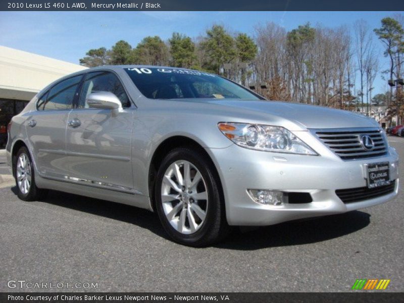 Mercury Metallic / Black 2010 Lexus LS 460 L AWD
