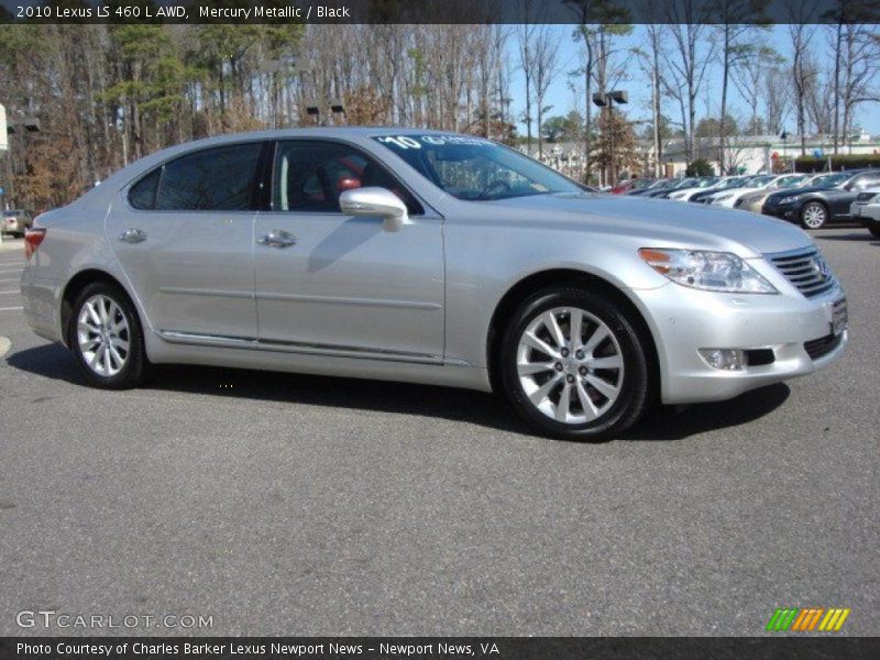 Mercury Metallic / Black 2010 Lexus LS 460 L AWD