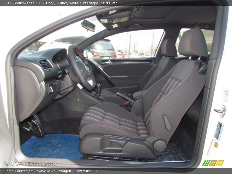 Candy White / Interlagos Plaid Cloth 2012 Volkswagen GTI 2 Door