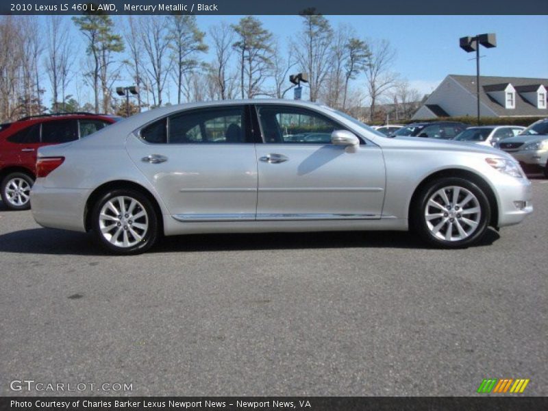 Mercury Metallic / Black 2010 Lexus LS 460 L AWD