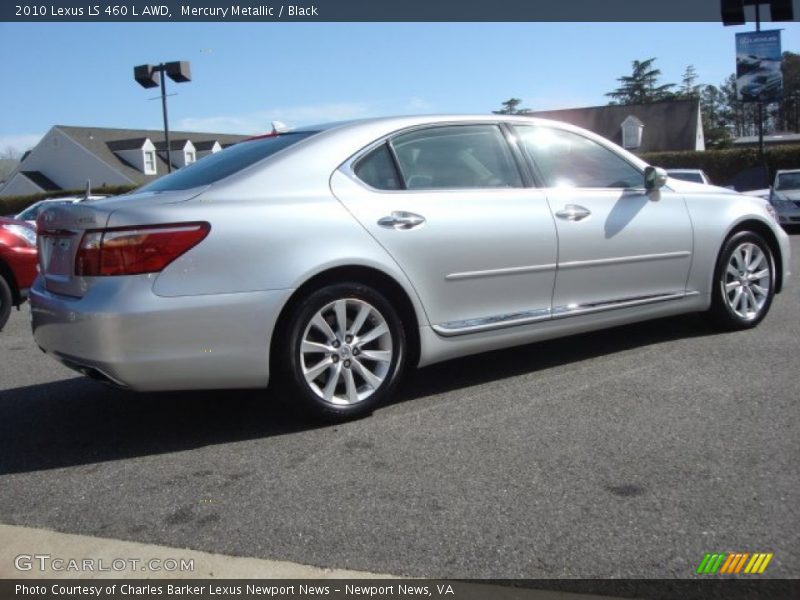 Mercury Metallic / Black 2010 Lexus LS 460 L AWD