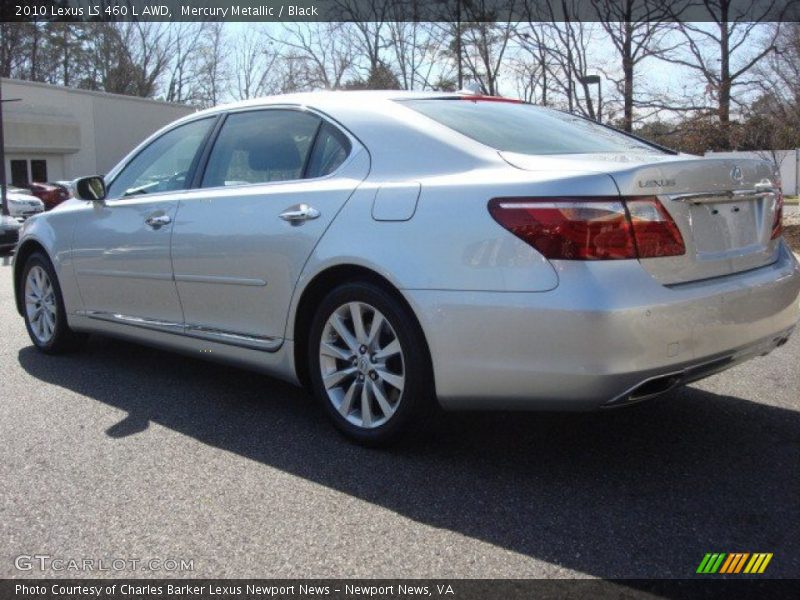 Mercury Metallic / Black 2010 Lexus LS 460 L AWD