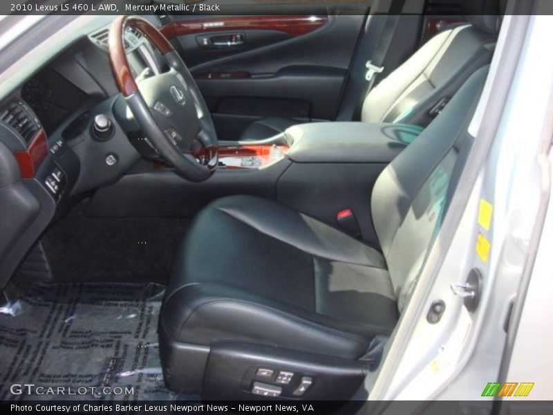 Mercury Metallic / Black 2010 Lexus LS 460 L AWD