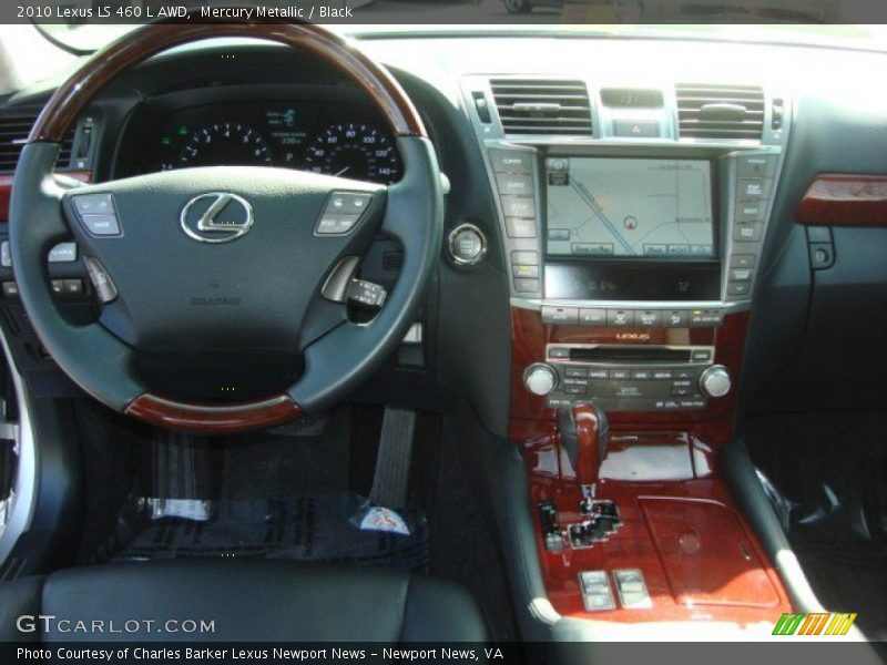 Mercury Metallic / Black 2010 Lexus LS 460 L AWD