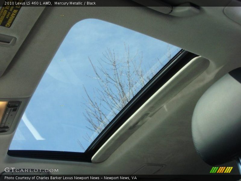 Mercury Metallic / Black 2010 Lexus LS 460 L AWD