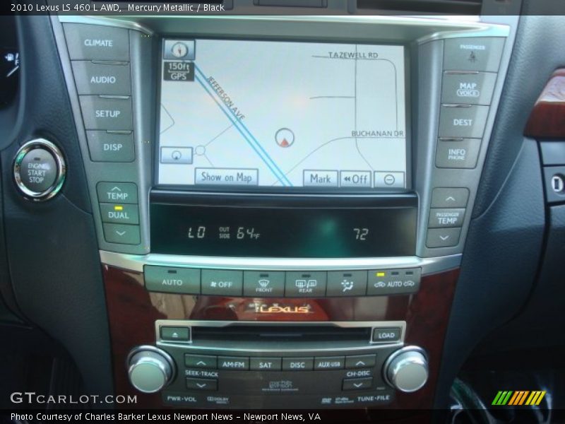 Mercury Metallic / Black 2010 Lexus LS 460 L AWD