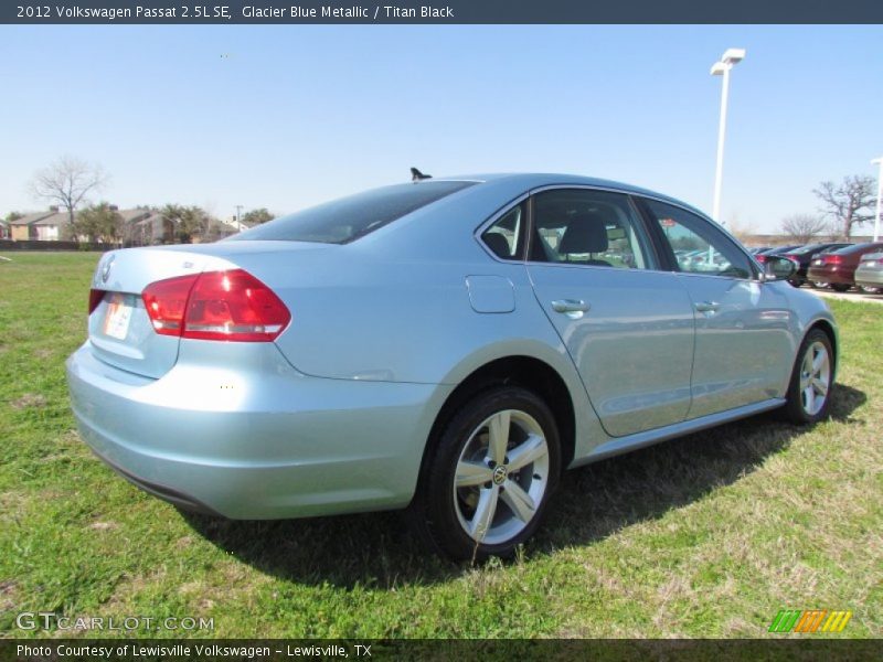 Glacier Blue Metallic / Titan Black 2012 Volkswagen Passat 2.5L SE