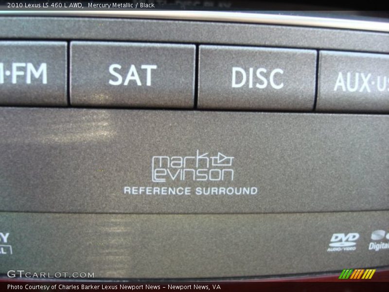 Mercury Metallic / Black 2010 Lexus LS 460 L AWD