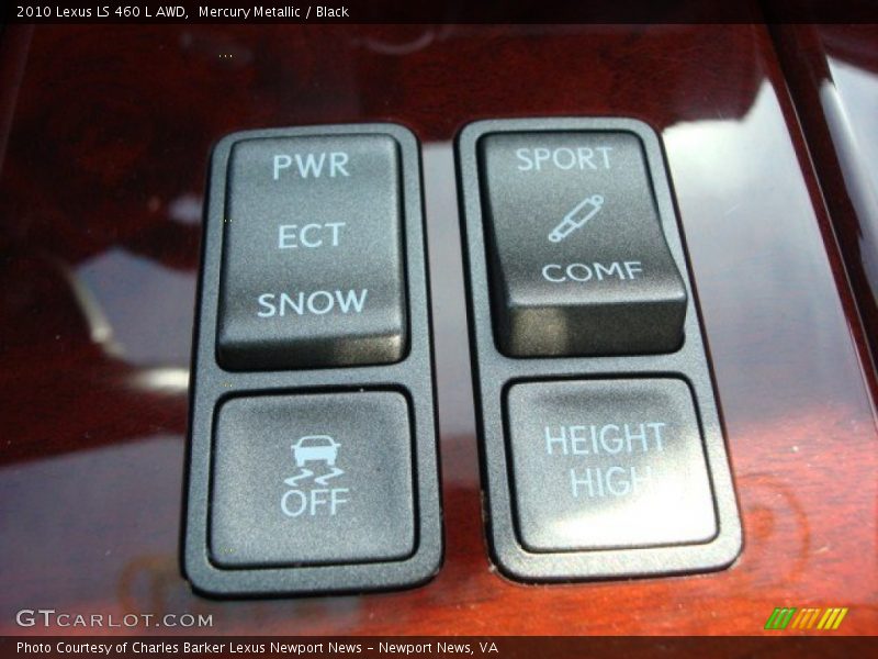 Mercury Metallic / Black 2010 Lexus LS 460 L AWD