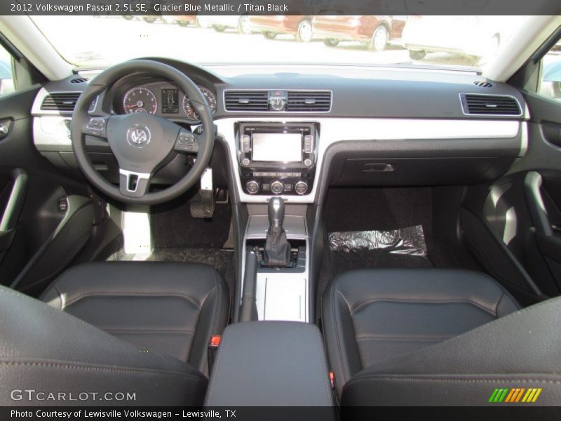 Glacier Blue Metallic / Titan Black 2012 Volkswagen Passat 2.5L SE