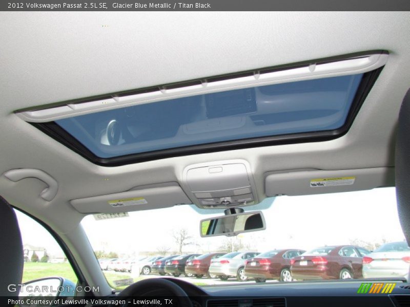 Glacier Blue Metallic / Titan Black 2012 Volkswagen Passat 2.5L SE