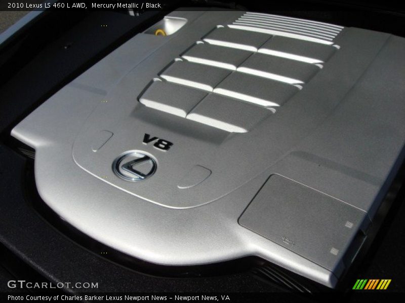 Mercury Metallic / Black 2010 Lexus LS 460 L AWD